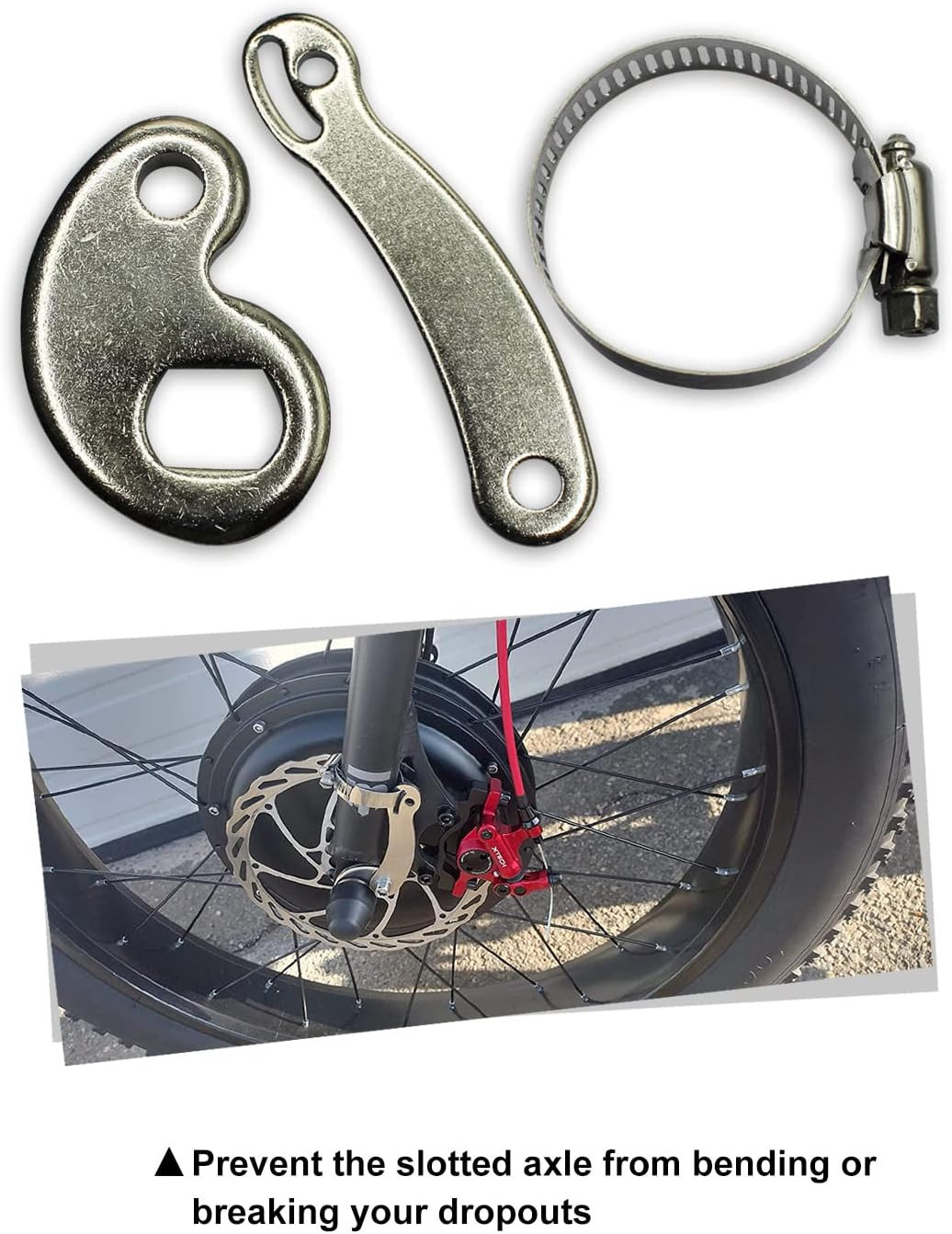 Universal Torque Arm (M14) Conversion Kit, Fit for Electric Bicycle E-Bike Front
