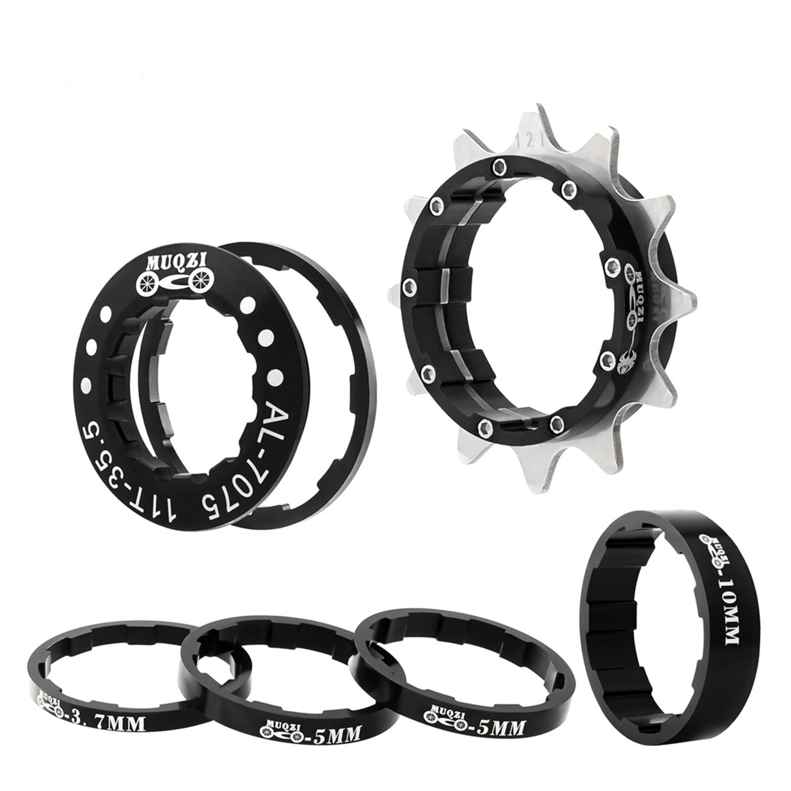 Bike Single Speed Conversion Kit Bicycle Single Speed Cassette Spacers Accessory