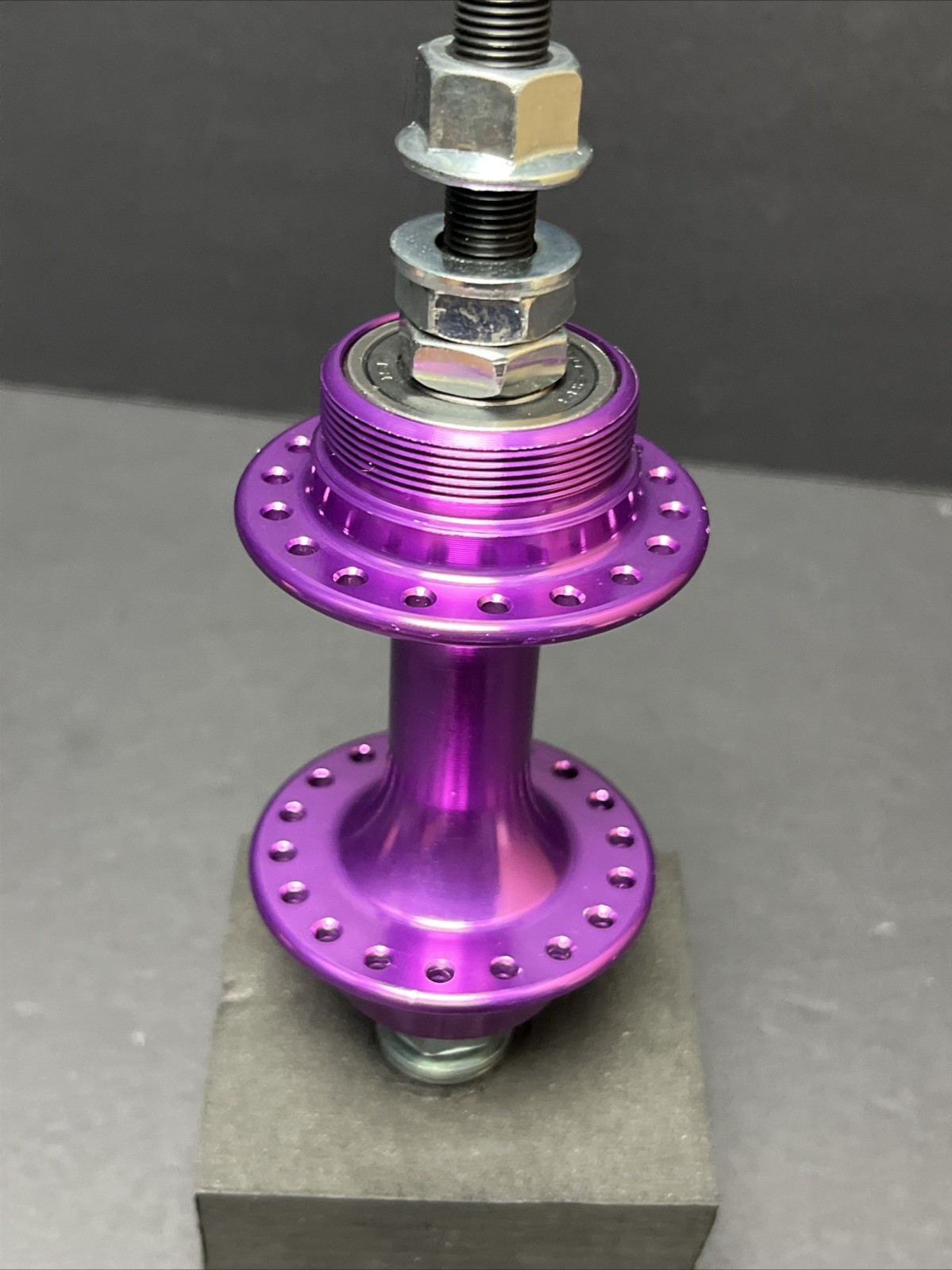 36H Sealed Low Flange Anodized Purple Alloy Bmx Bike Bicycle Hub Set Fit Haro GT