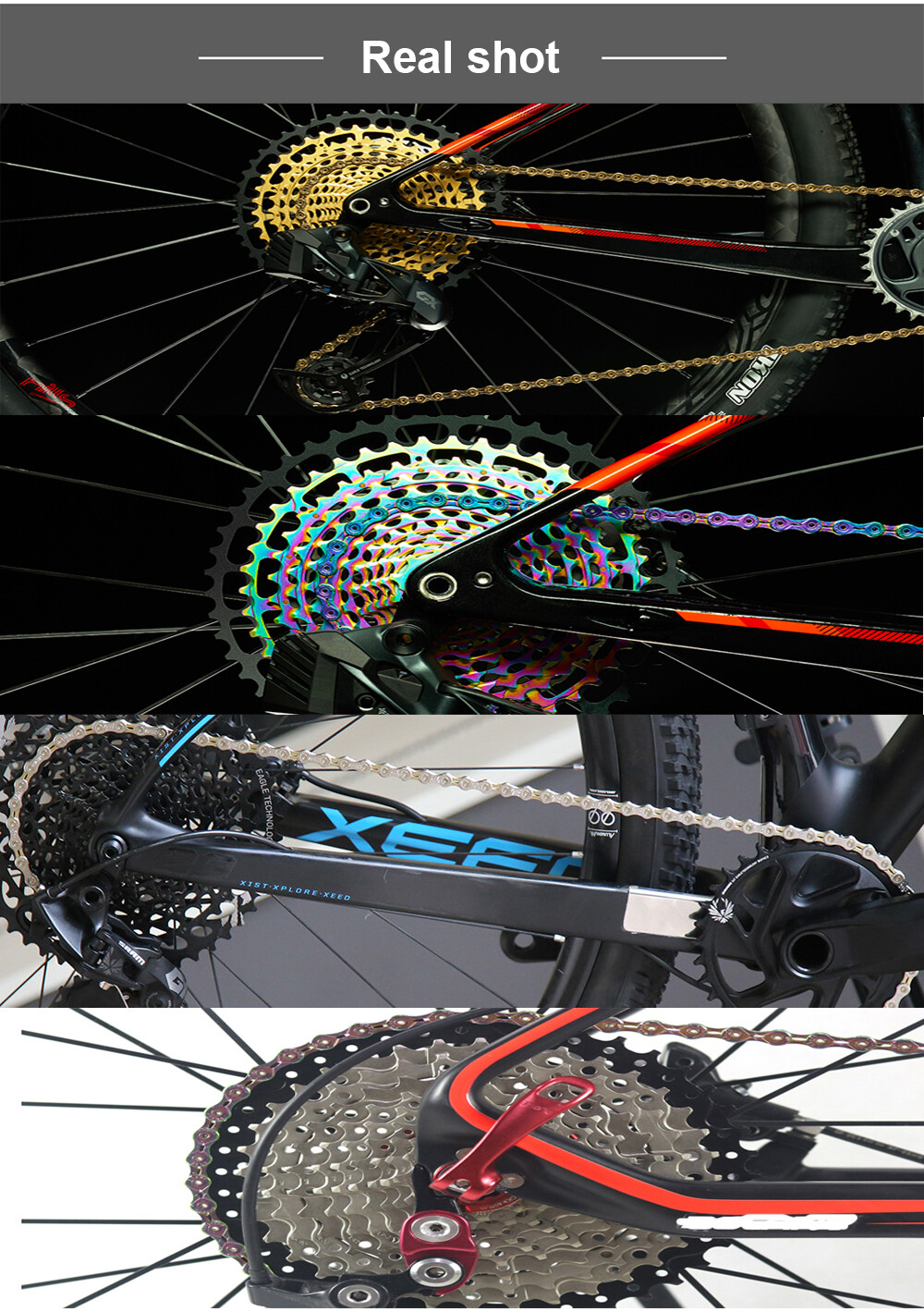 For Shimano 9 Speed KMC X9 HEGY/SUMC Mountain Bicycle 116L MTB Road Bike Chain
