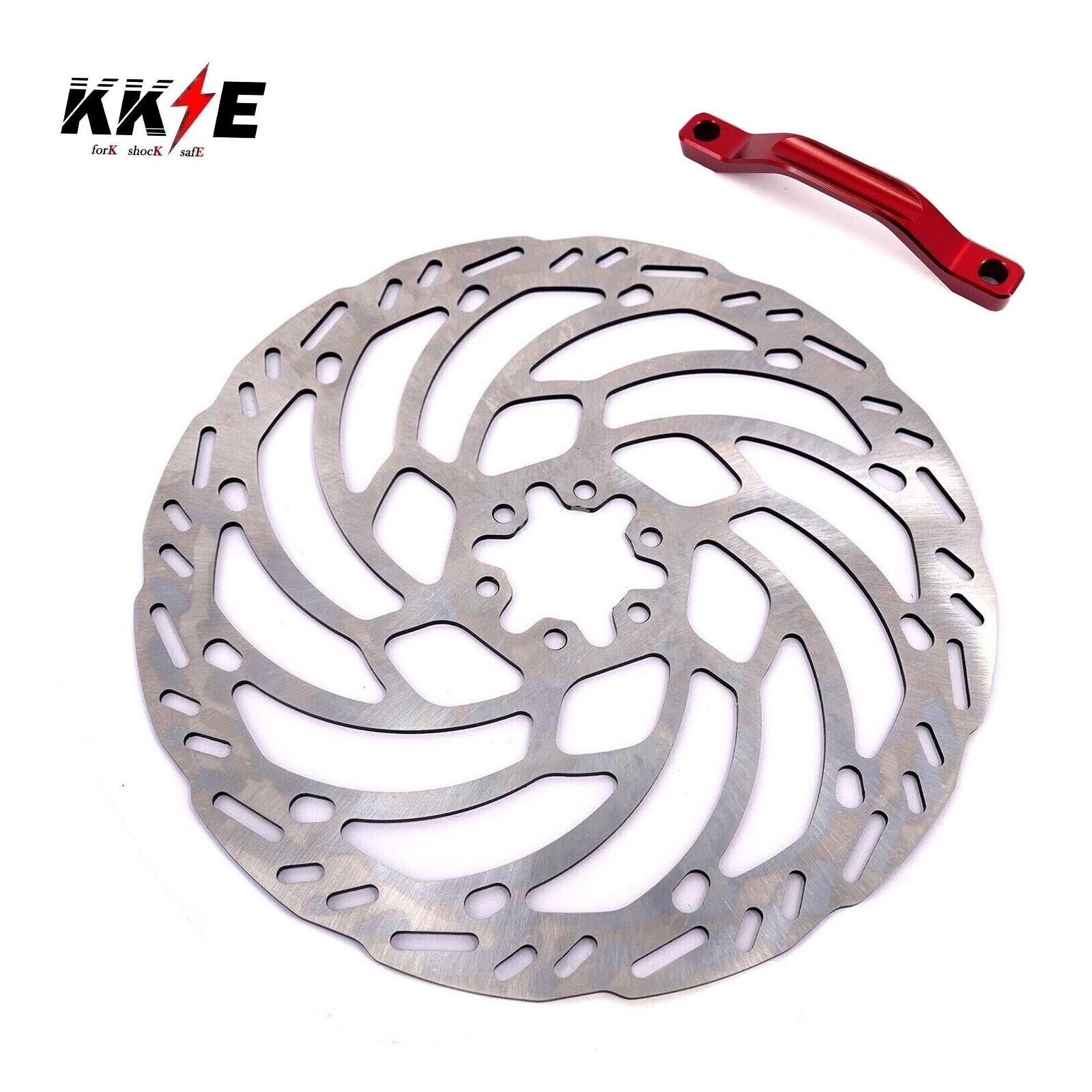 KKE Fit E-Ride PRO-SS 2024 220mm Front Brake Disc Rotor + Red Disk Adapter