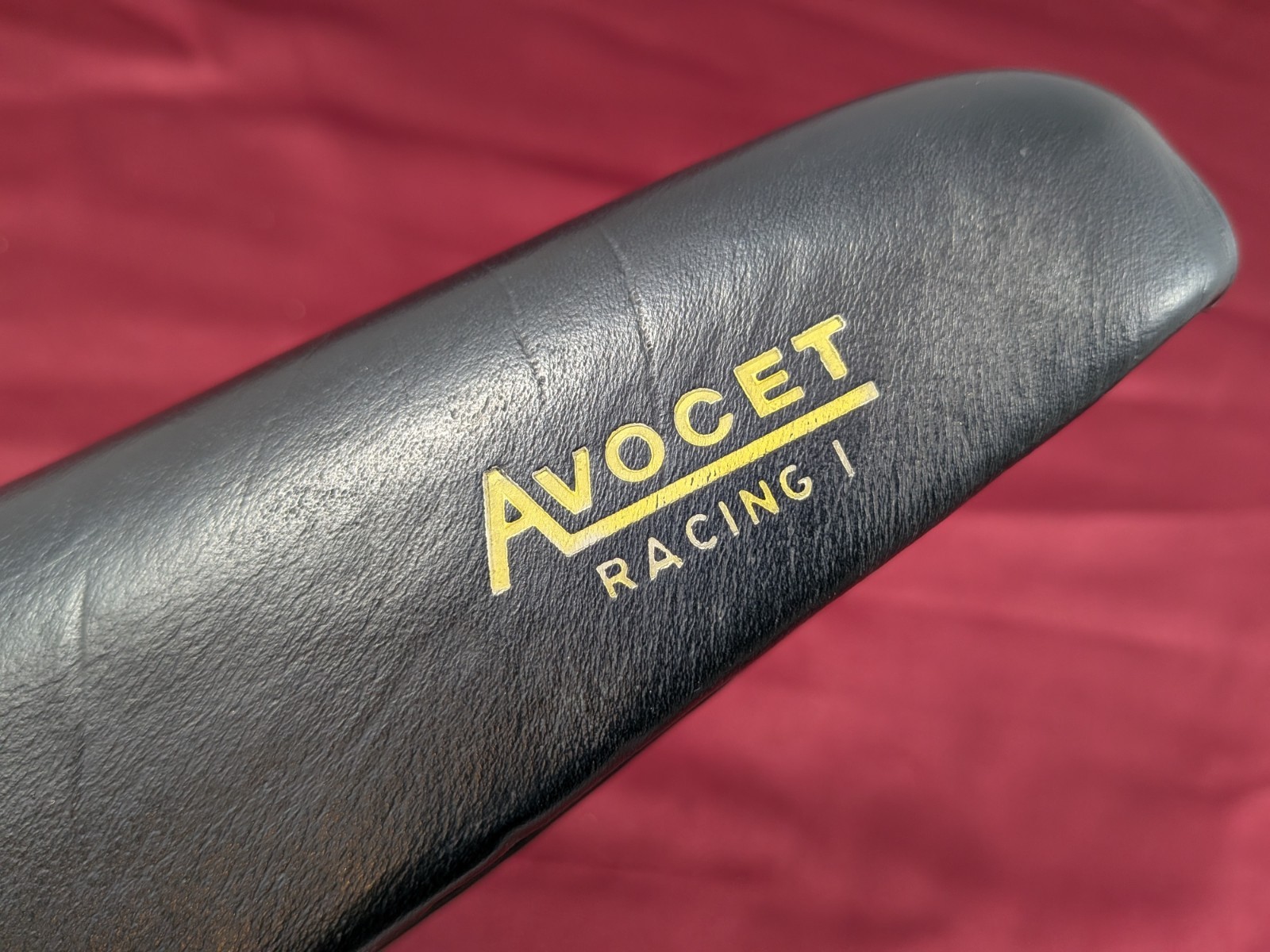 Vintage Avocet Racing 1 Leather Bicycle Comfort Saddle 27x17cm SA24