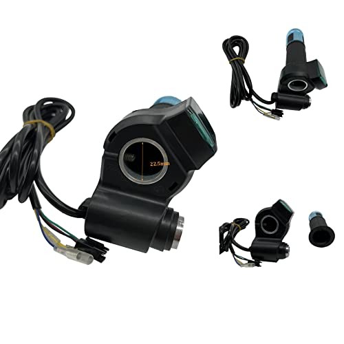 1 Pair EBike Throttle Grip, Universal Electric Bicycle Scooter Twist Blue