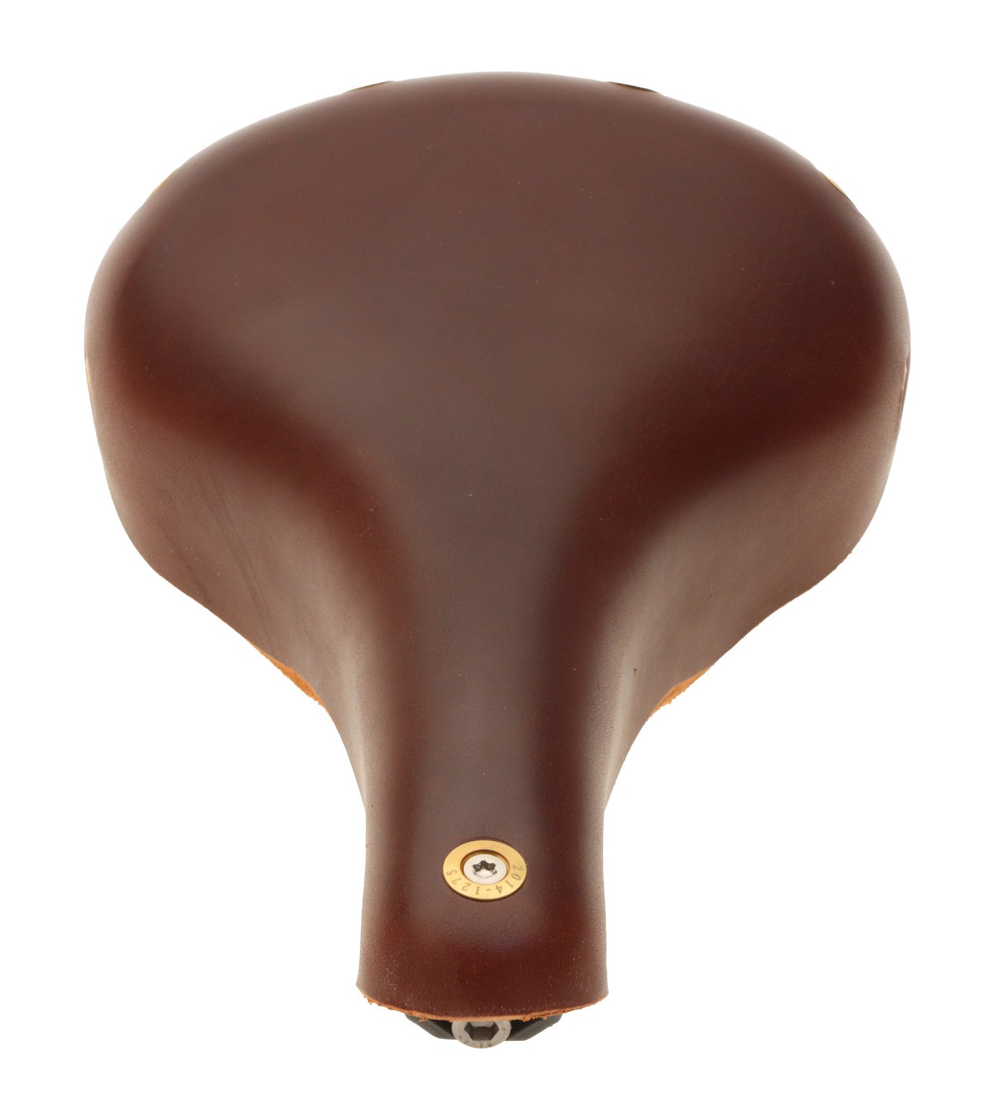 Gilles Berthoud Marie Blanque Saddle Steel Rails Hard Leather Brown NEW NOS