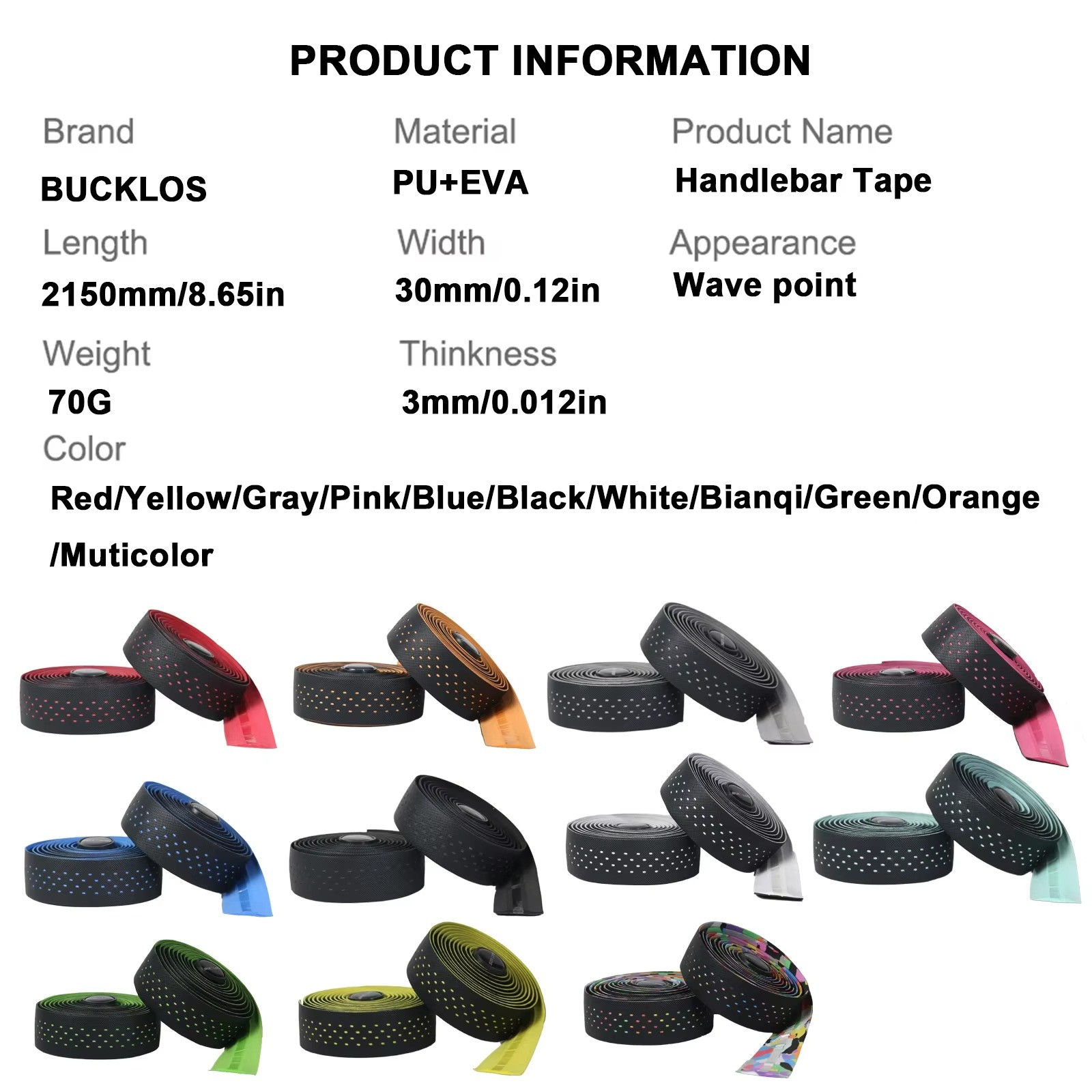 Bicycle Handlebar Tape Shockproof Comfortable Bar Tape for Road Cycling Bikes