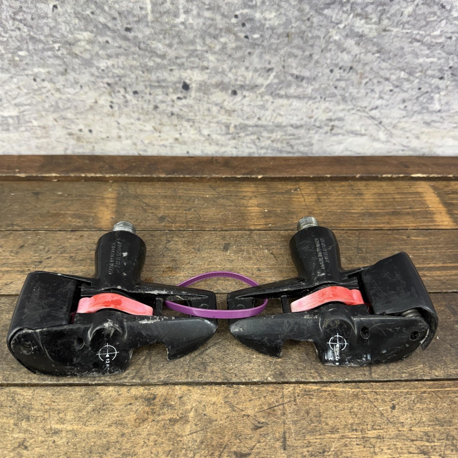Vintage TIME Sport Bioperformance Clipless Road Bike Pedals 9/16 Black Pair