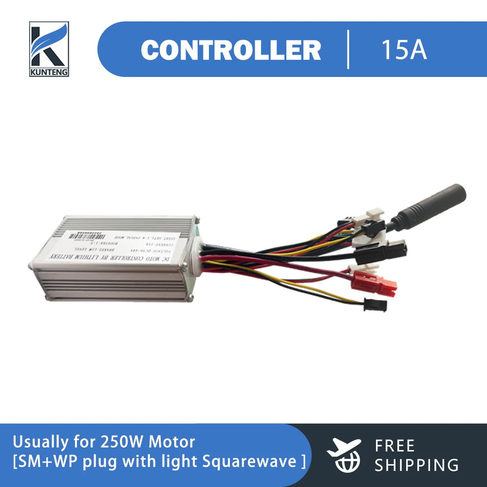 Electric Bicycle Controller 15A-35A SM Waterproof Plug 250W-1500W Hub Motor