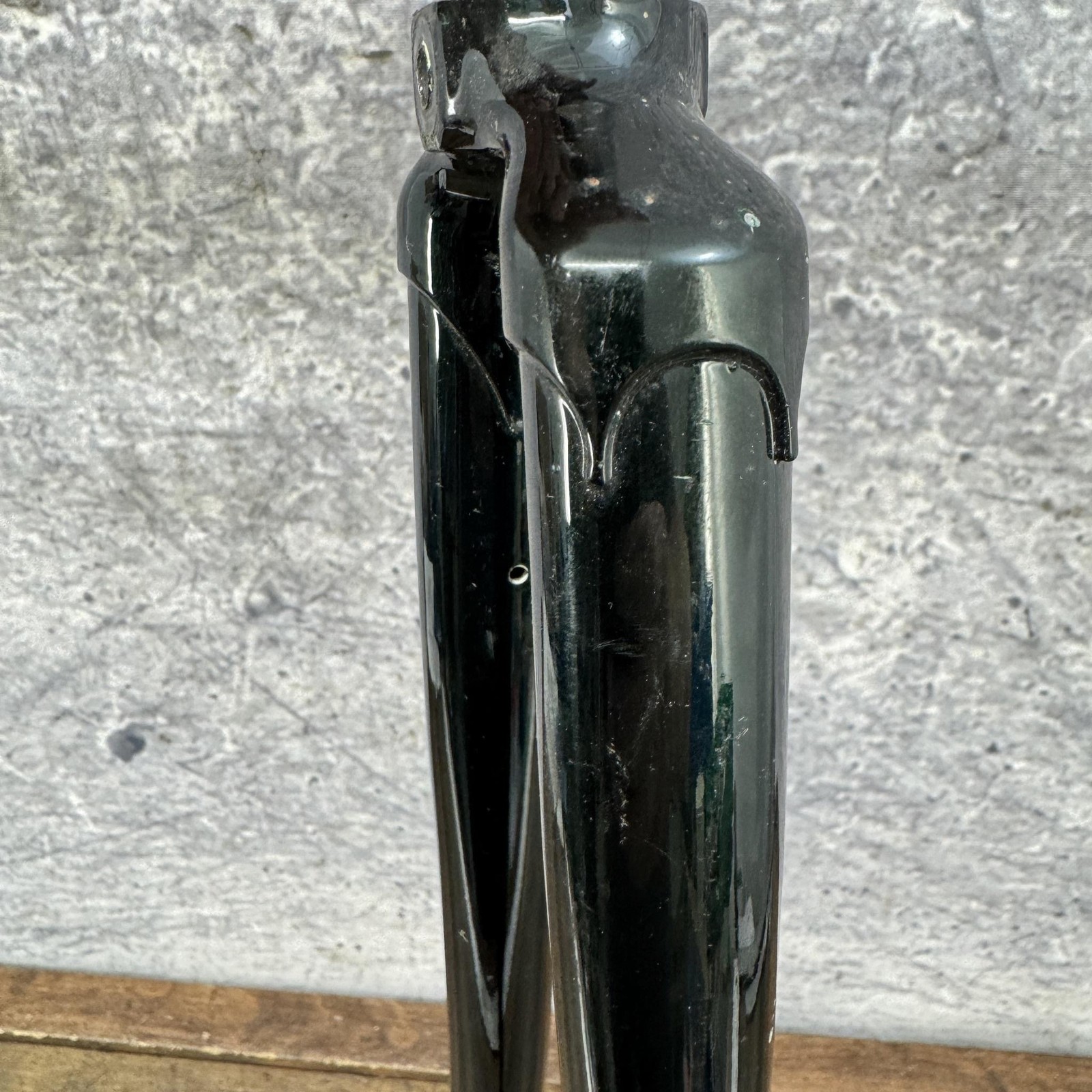 Vintage Campagnolo 700c Road Bike Fork 1 In Threaded Green Steel 6.5