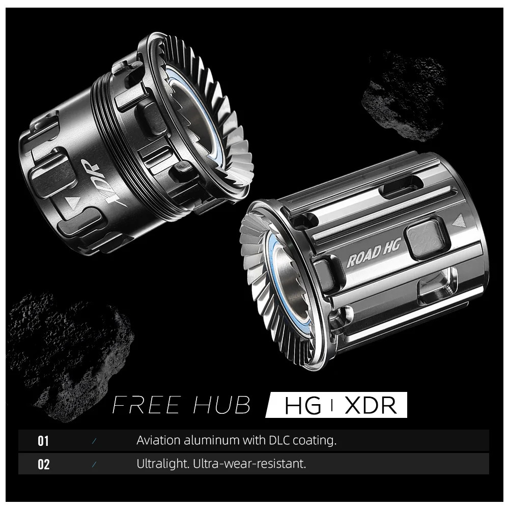 RYET 215g Ultralight Hubs Ceramic Bearing DLC Coating 30T Ratchet Center Lock