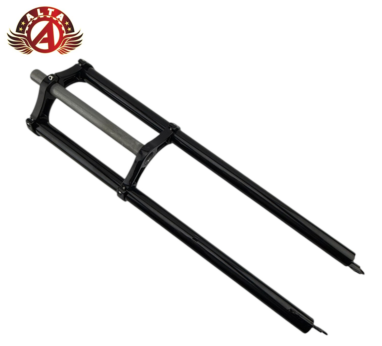 ALTA Triple Tree Fat Bike, 1-1/8″ (28.6mm) Aluminum Crown Disk Brake Fork BLACK.