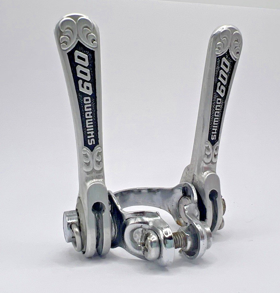 Vintage Shimano 600 Arabesque Downtube Friction Shifter Set Clamp On Road Japan