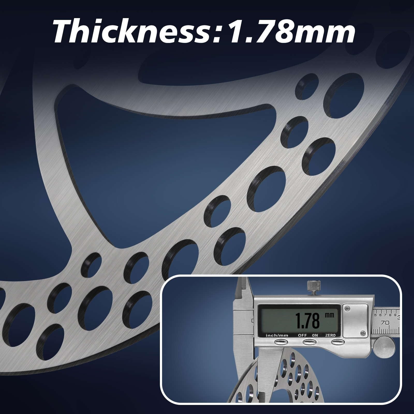 140mm 160mm 180mm 203mm MTB Disc Brake Rotor with 6 Bolts, Bicycle Brakes Sta…
