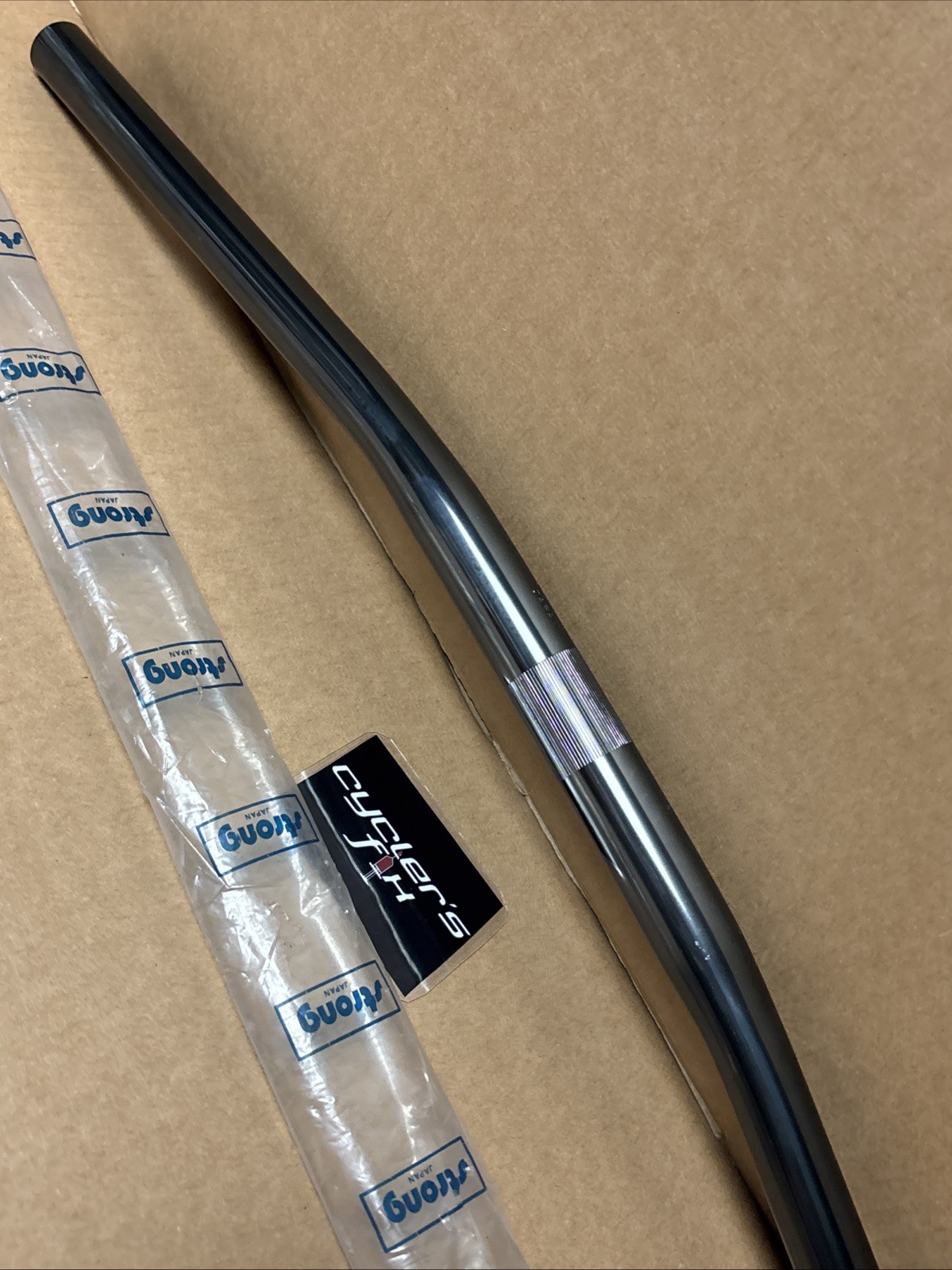 NOS STRONG Japan 25.4mm Anodized Alloy Mtb Flat Bar Handlebar Fit: Tioga SR Trek