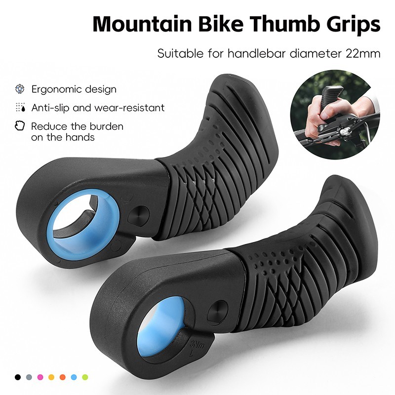 WEST BIKING MTB Bike Handle Bar Ends Ergonomic Bicycle Rest Handlebar 22.2mm
