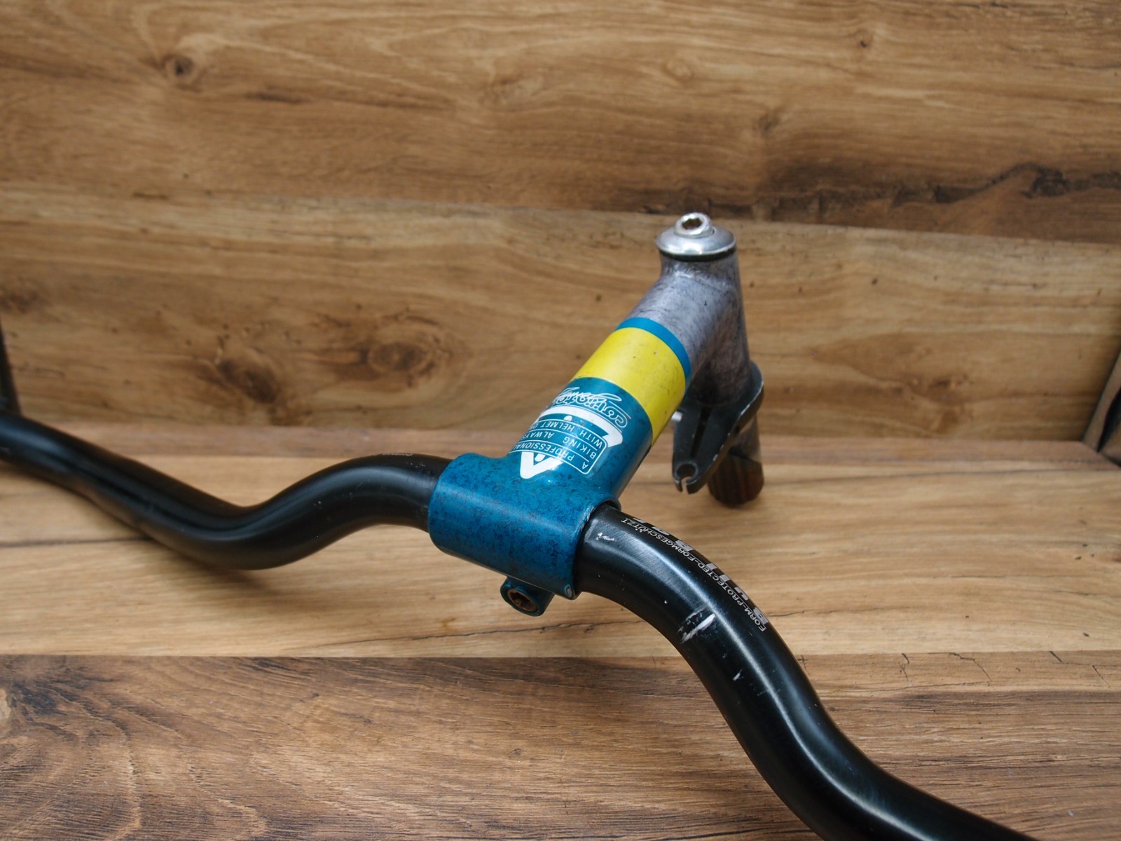 MTB bullbar handlebar Corratec + quill stem Corratec by nL steel 25.4 mm