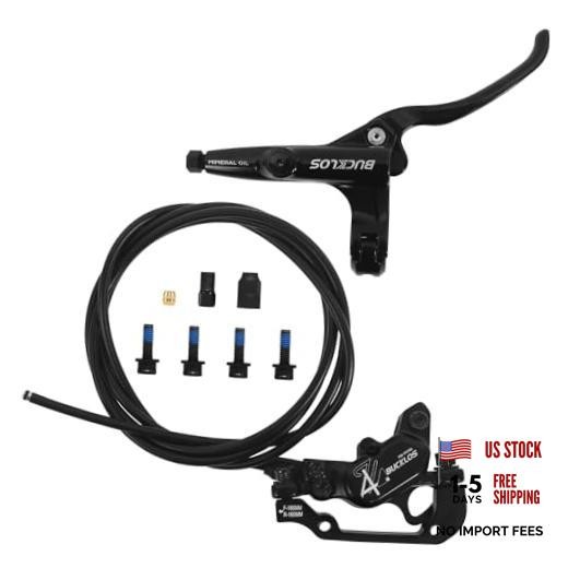 MTB 4 Pistons Hydraulic Disc Brake Set, Mountain Bike Left Front 850 mm Rear