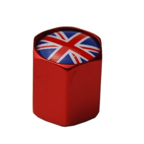 4X Union Jack UK Flag Wheel Center Cap + Valve Stem Cap for Mini Coopers R50