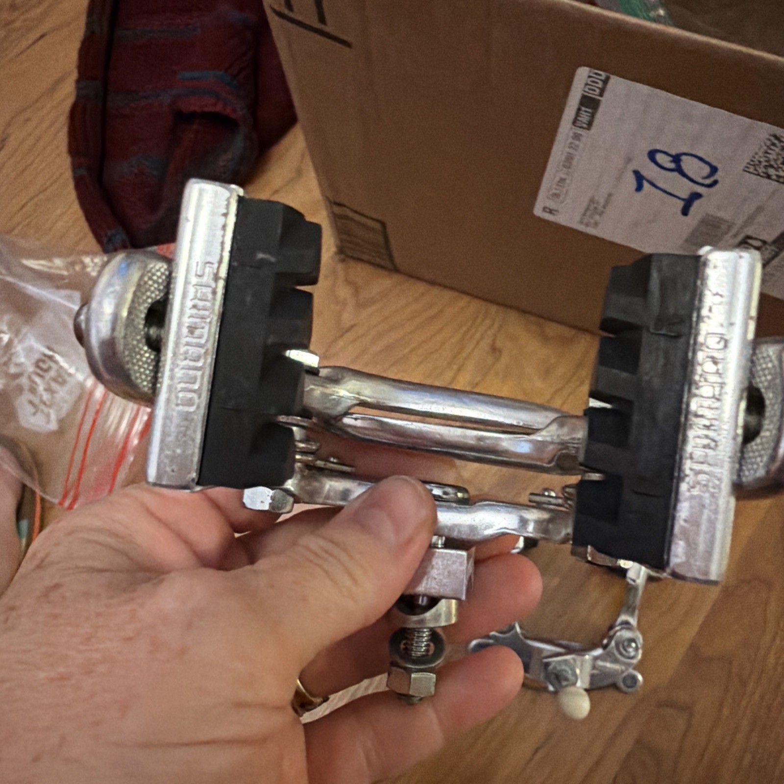 Vintage Shimano Tourney Centerpull Brake Calipers Front Rear Set Alloy Japan