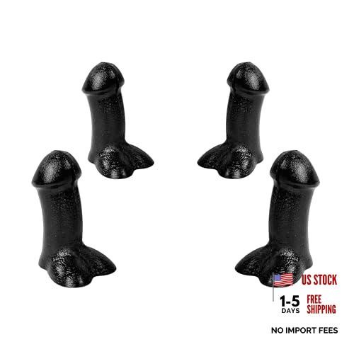 Funny Tire Valve Caps – 4 PCS Pencil Valve Stem Covers, Gag Gifts 4 Black