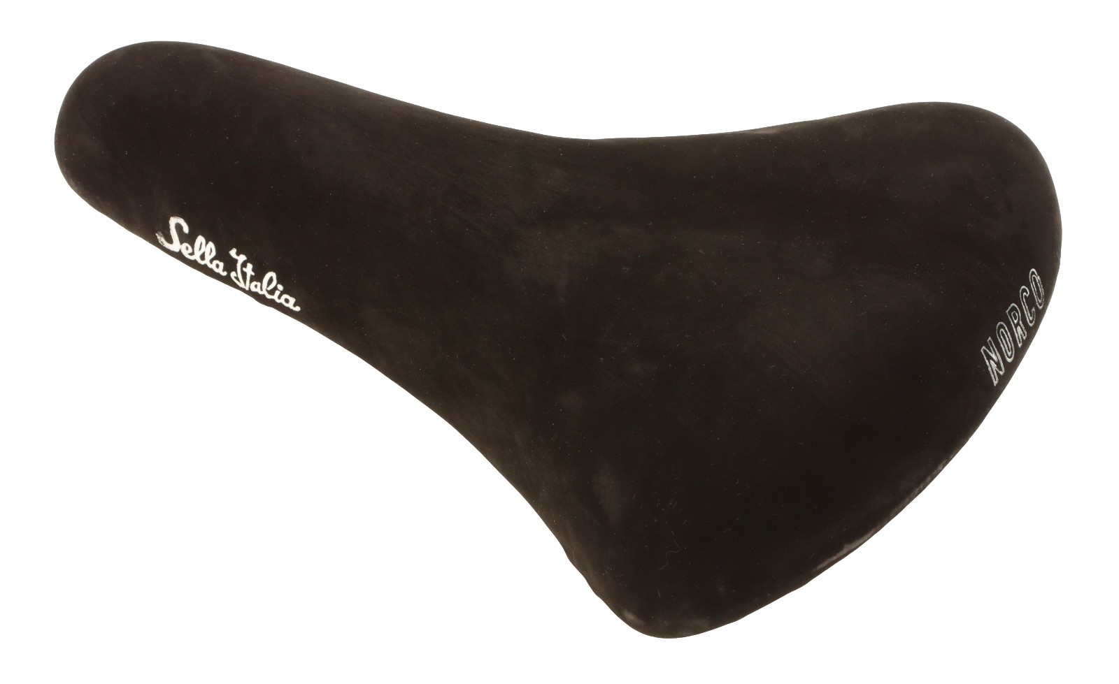 Vintage Selle Italia Norco Saddle Steel Rails MTB Black Suede Leather NOS NEW
