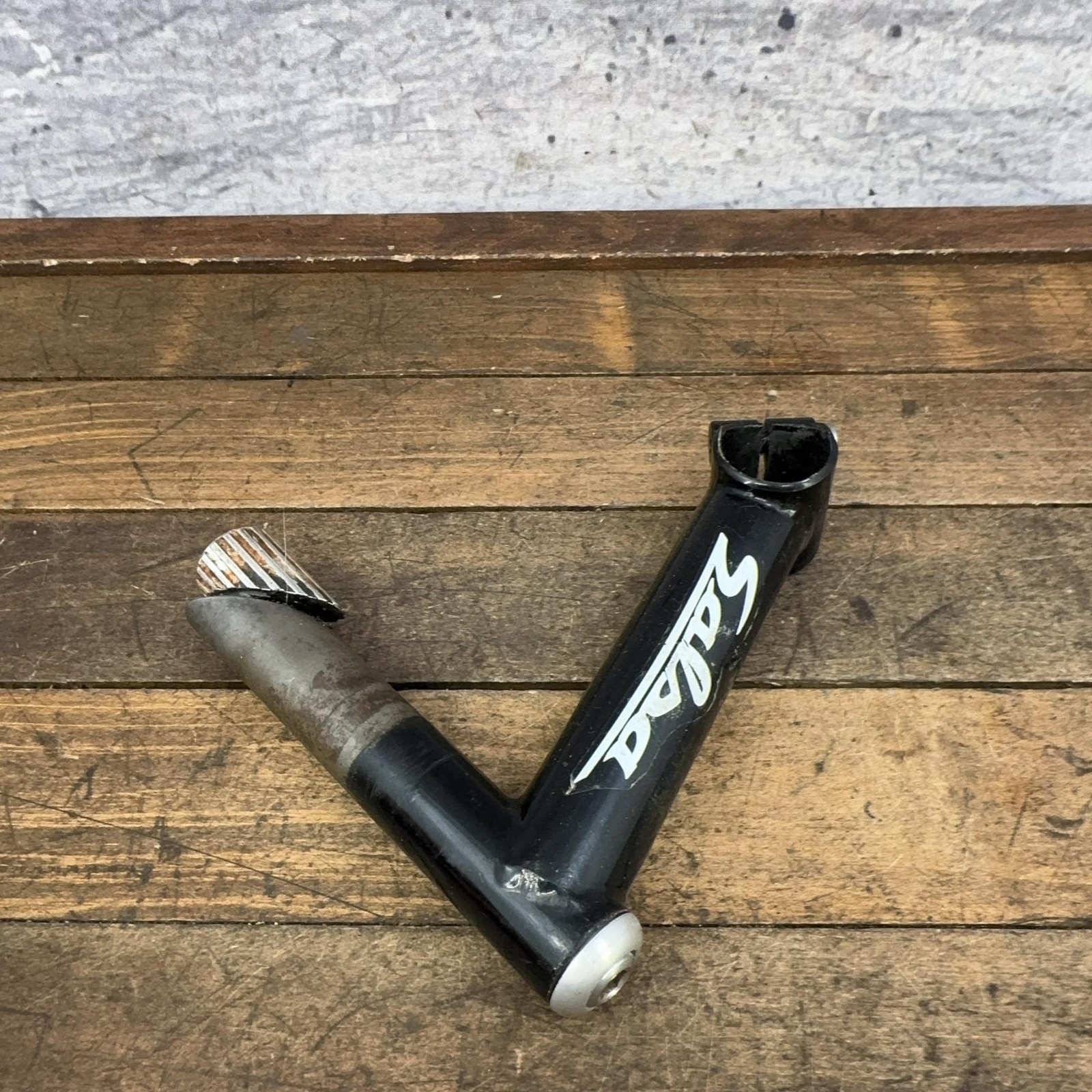 Vintage Salsa Quill Stem 25.4 Clamp Black Steel 130 mm Drop 22.2 1″
