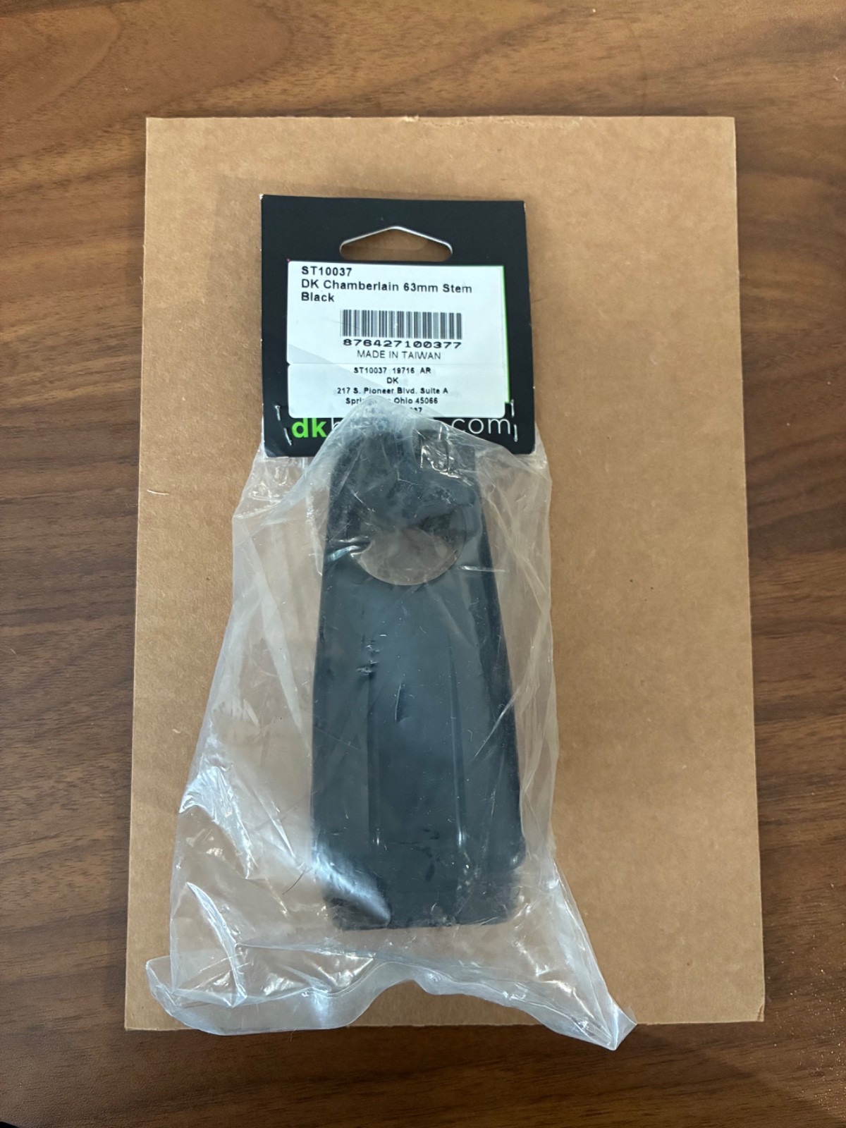 DK Chamberlain Stem — Black — 63mm — New