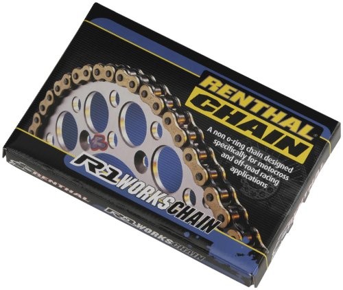 Renthal R1 Works Gold 420 Pitch 120 Links Alloy Steel Off Road Chain
