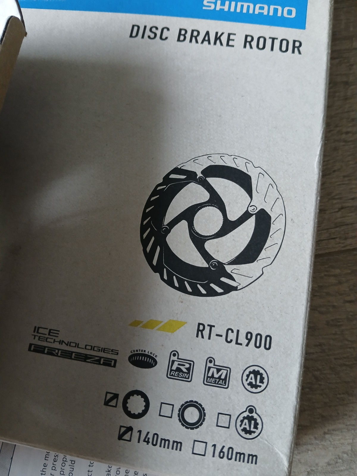 Shimano RT-CL900 Disc Brake Rotor – 140mm – IRTCL900SSI