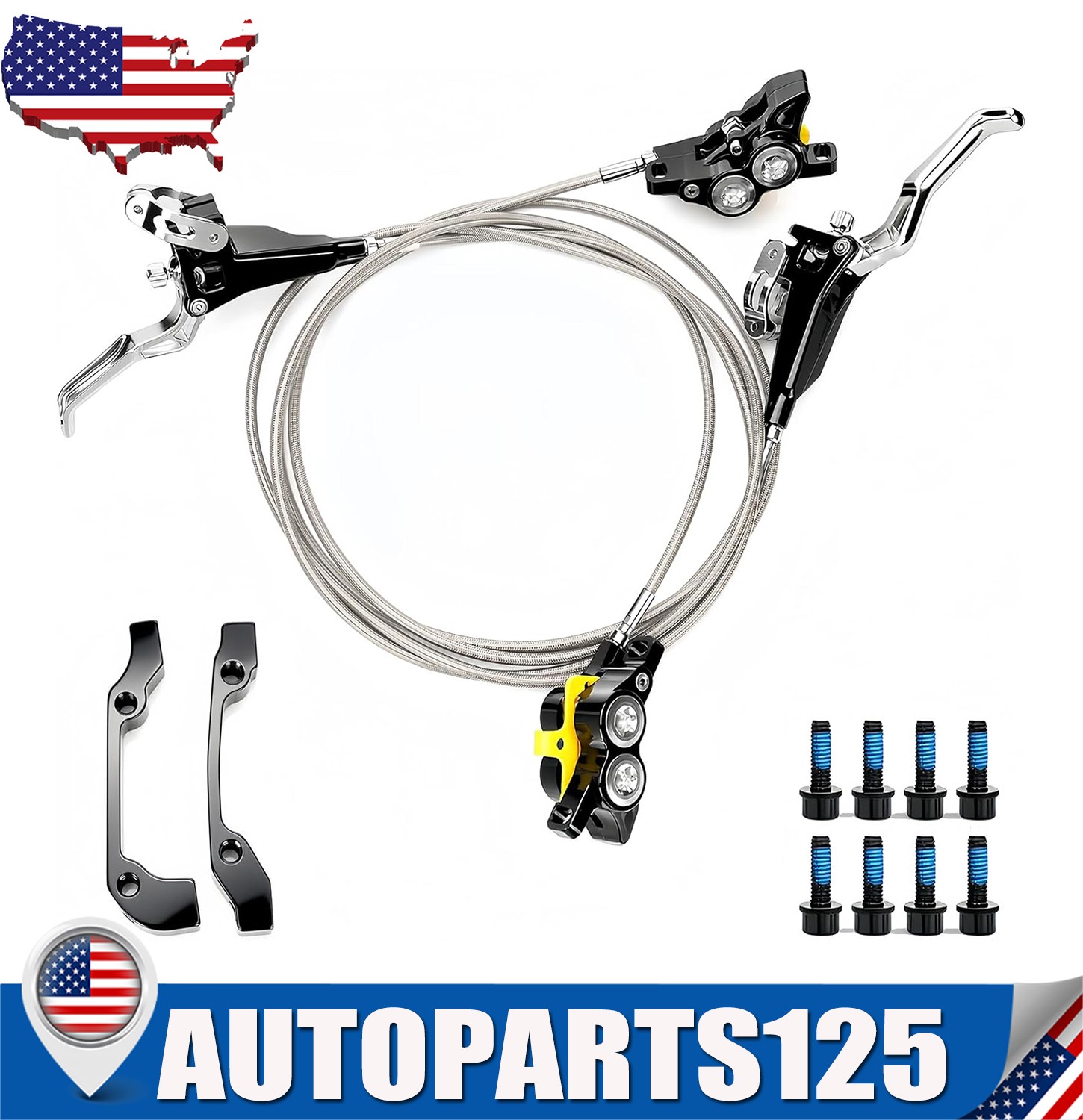 Front & Rear Dual Brake Kit for Surron Light Bee Talaria Sting Segway X160 X260