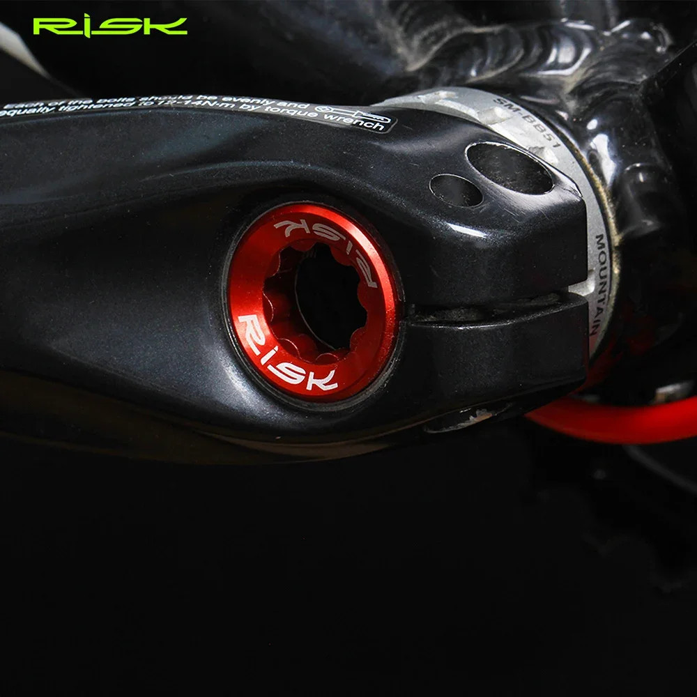 M20X8 Bike Aluminum Bottom Bracket Bolts,Bicycle Crankset Cover Cap Suit for Deo