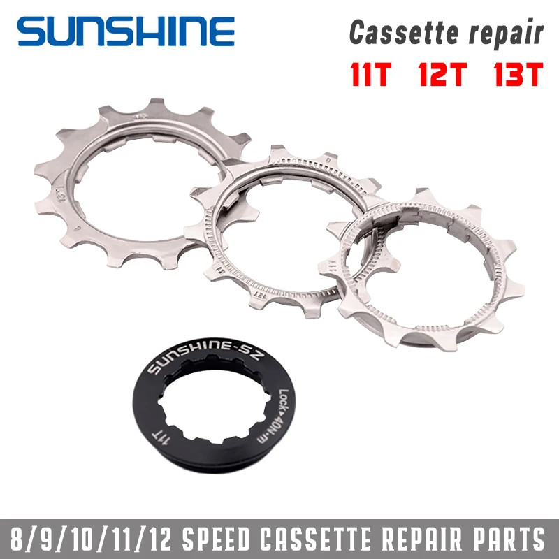 SUNSHINE-SZ Bicycle Flywheel Pinion Repair Parts 11 Speed Bike Cassette 11T 12T