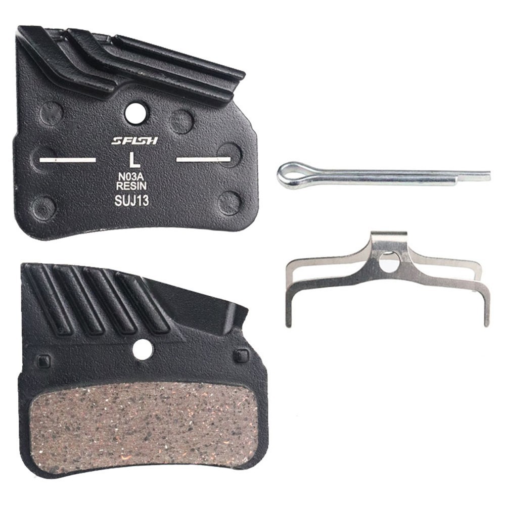 Disc Brake Pad Bike Accessories 1 Pair 4-piston Friction Aluminum Resin Silent