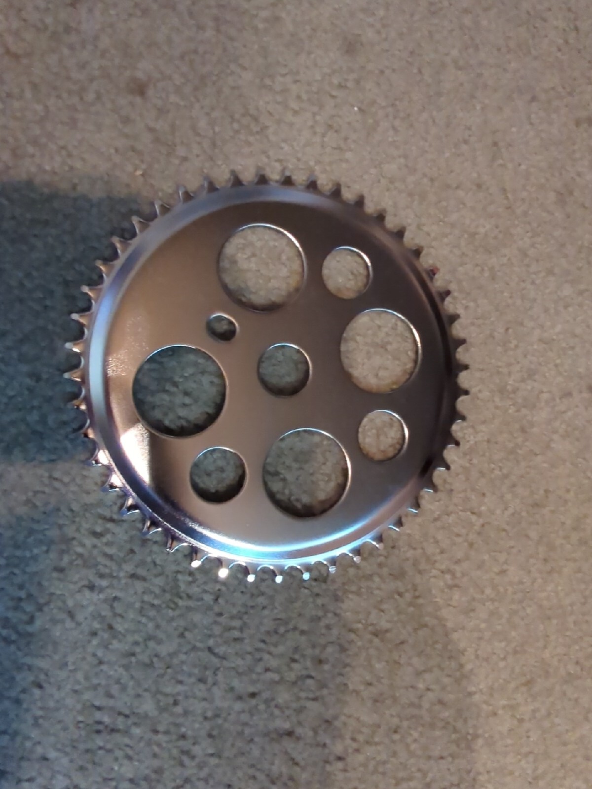 LUCKY 7 BICYCLE SPROCKET /CHAIN RING 46T VINTAGE BEACH CRUISER , SCHWINN STYLE