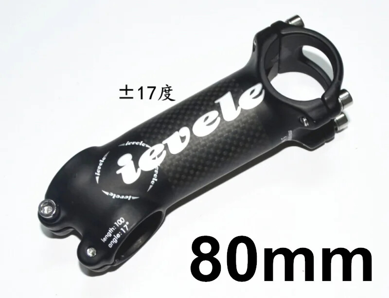 Carbon Fibre Aluminium Alloy MTB Bike Riser Road Bike Stem 60-120mm 28.6-31.8MM