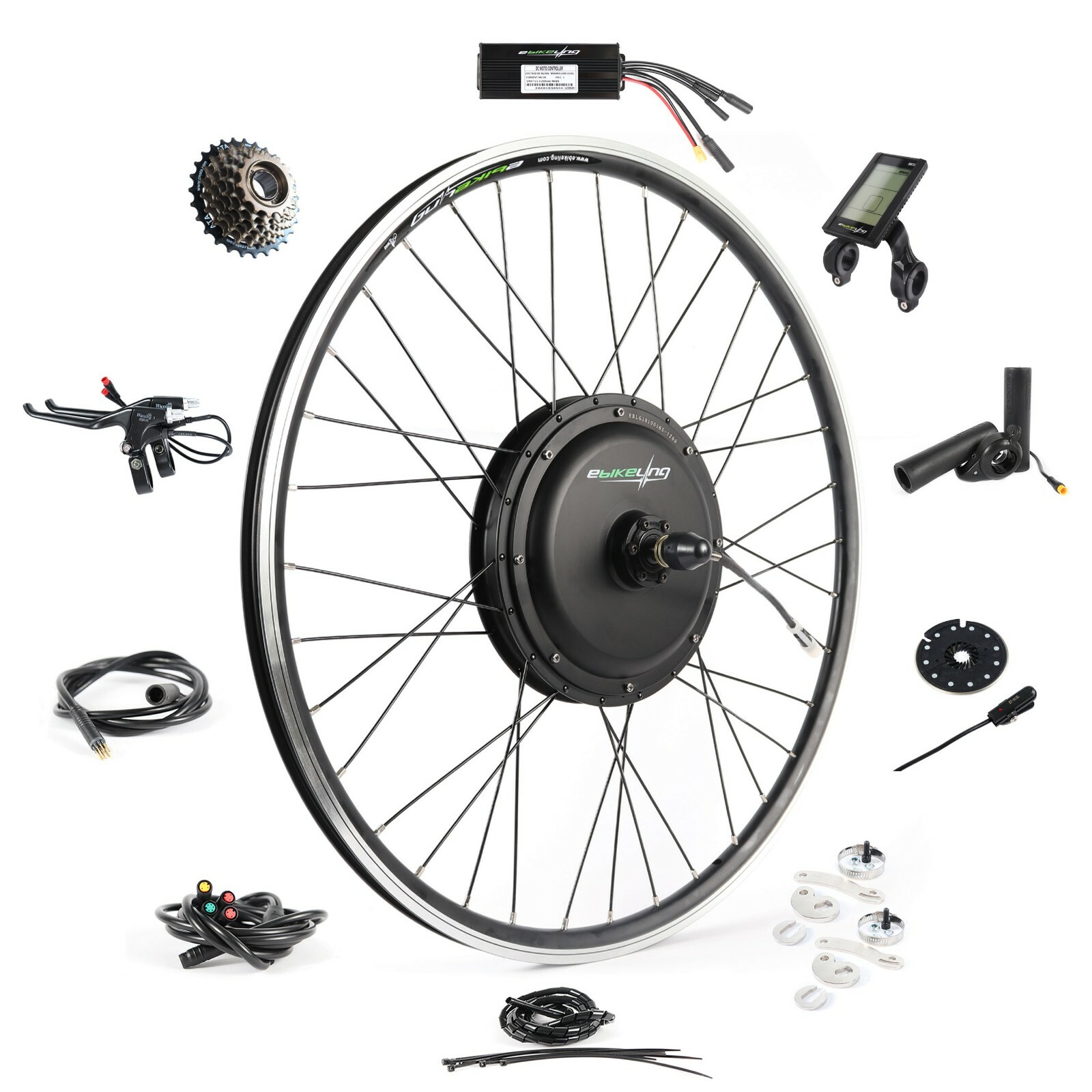 eBikeling Waterproof 48V 1200W Direct Drive Motor Electric Ebike Conversion Kit