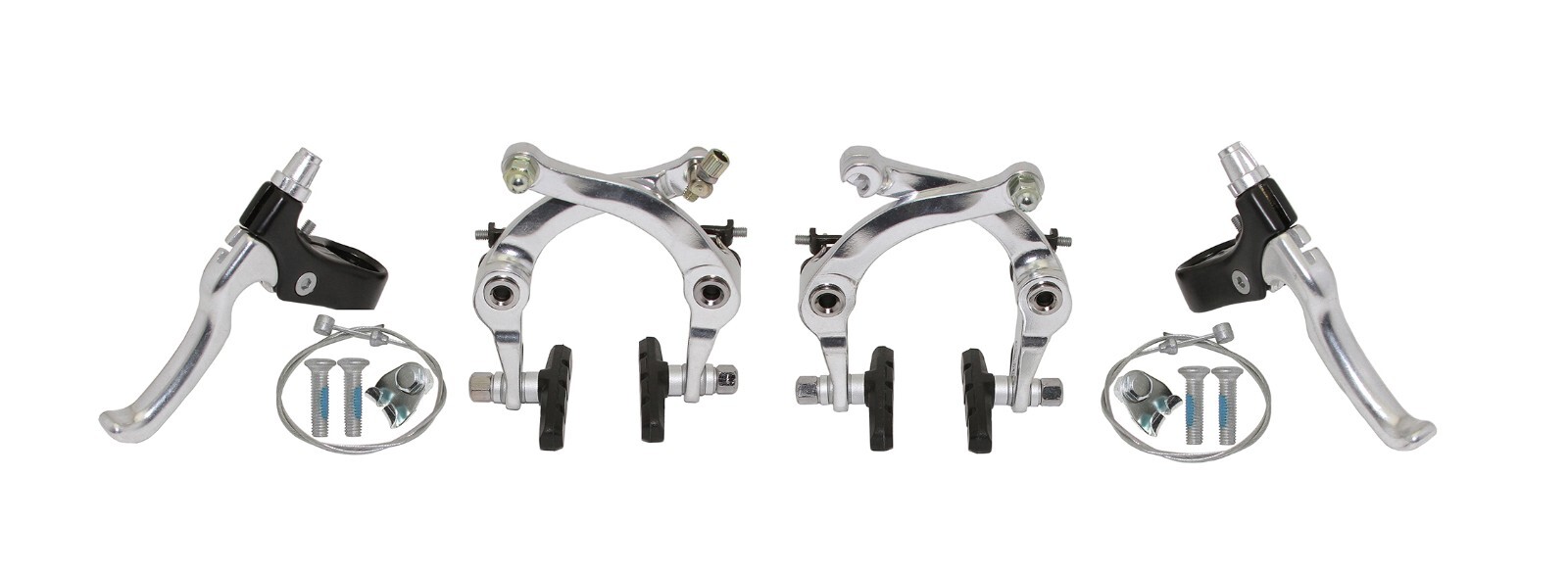 F&R BMX FRONT OR REAR ALLOY BICYCLE U BRAKE CHROME.