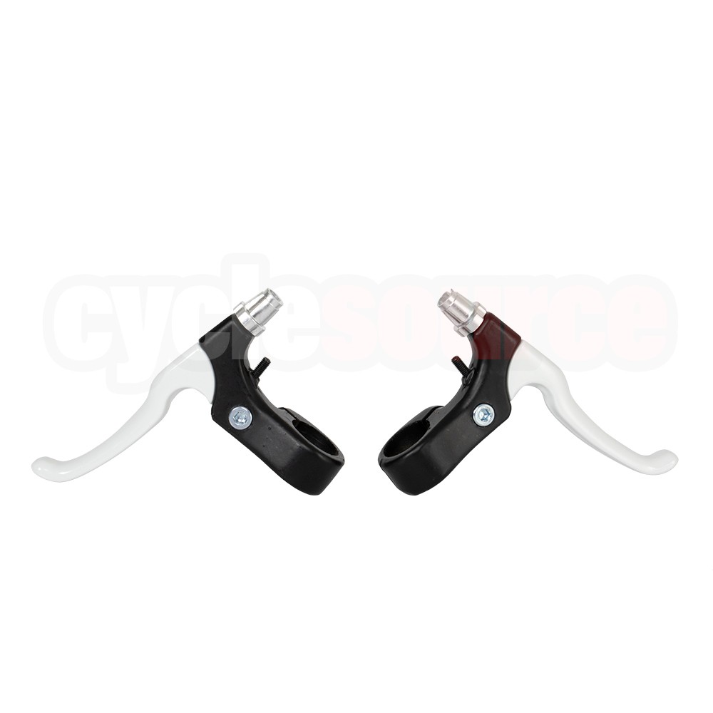 ENIX 4 Finger Alloy 408 Bike Bicycle Brake Lever Set Black/White