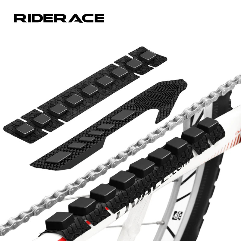 Bicycle Chainstay Protector Pad MTB 3D Silicone Chain Stay Frame Guard for Road
