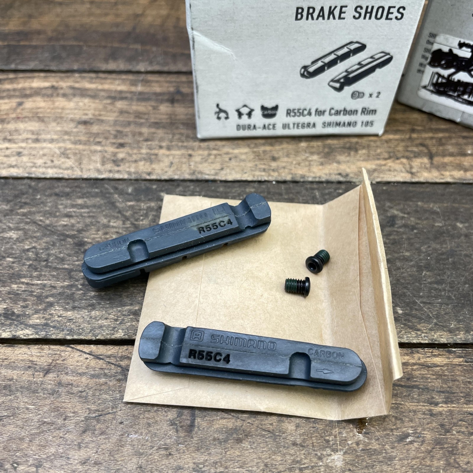 Shimano R55C4 Brake Pad Inserts Lot 4 Black Carbon Dura-Ace Ultegra 105 Road