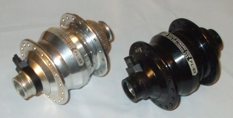 Shutter-Precision (SP) PL-8X Dynamo Hub / 6V 3W, 100mm, 36°, Thru, Centerlock