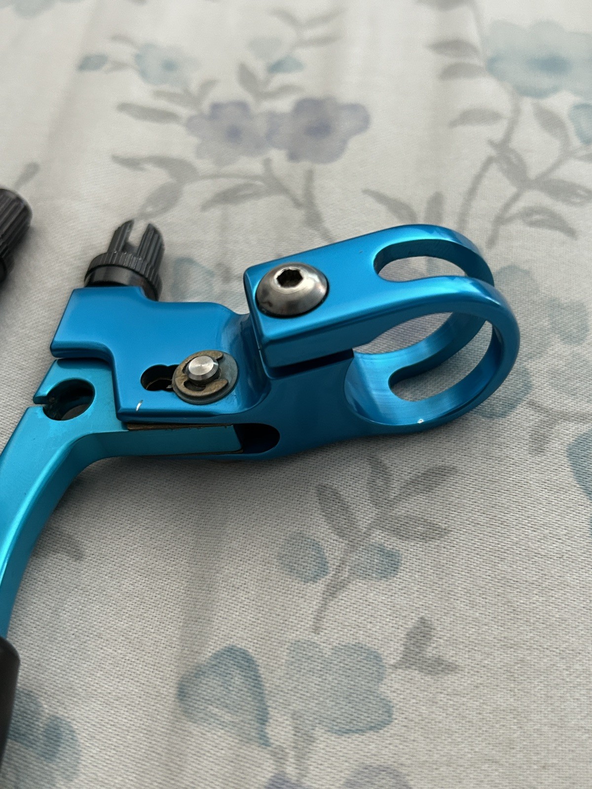 Grafton Re-Entry Canti Brake Levers Turquoise Blue Vintage 90s MTB CNC USA Kooka