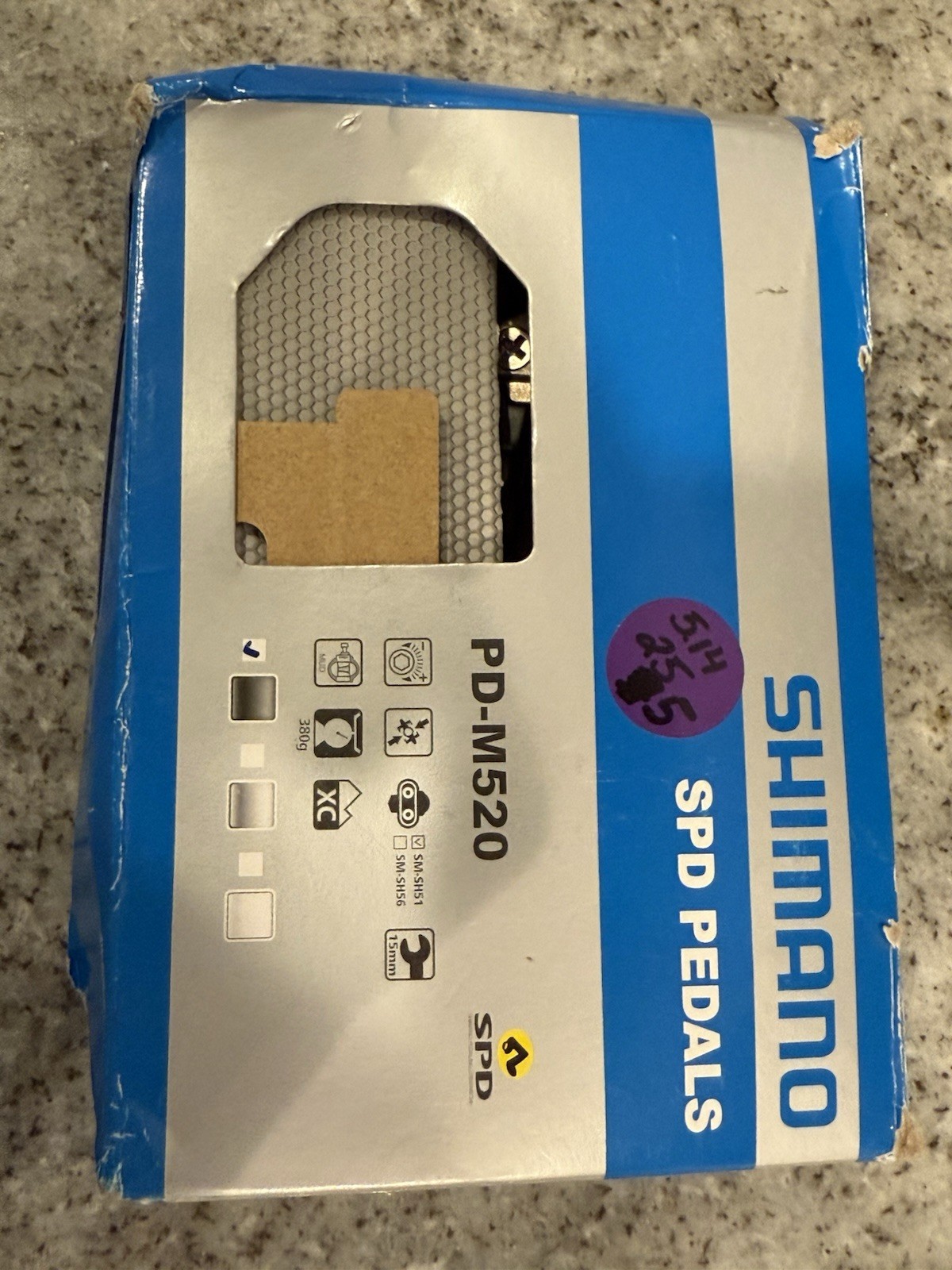 Shimano SPD Pedals PD-M520 Contains Parts as Shown