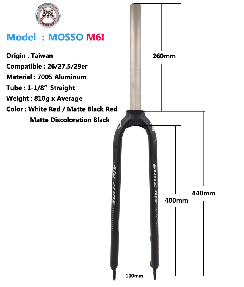 MTB Bicycle Front Fork 26/27.5/29inch Road Bicycle Hard Fork To M5 M5L Manitou