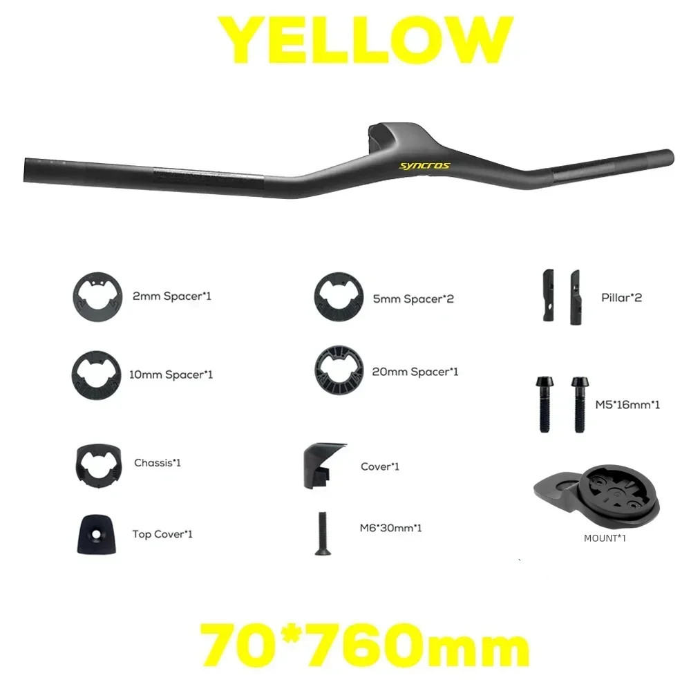740MM -40 Degrees Full Carbon Fibre MTB Integrated Handlebar Bike Accessories