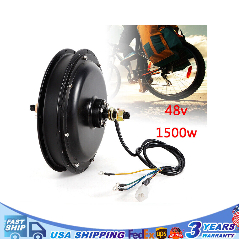 48V 1500W Fat Bike Hub Motor Powerful Brushless Ebike Motor Hub 500RPM