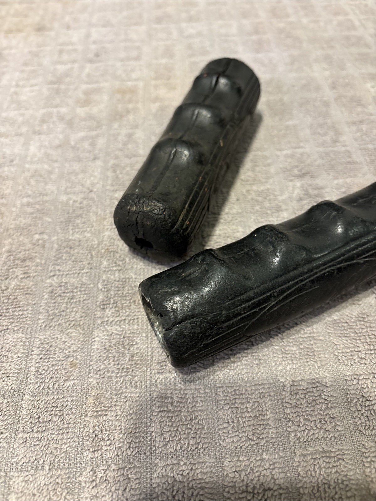 1950’s Schwinn Black “Chubby” Bicycle Hand Grips 4 1/2”