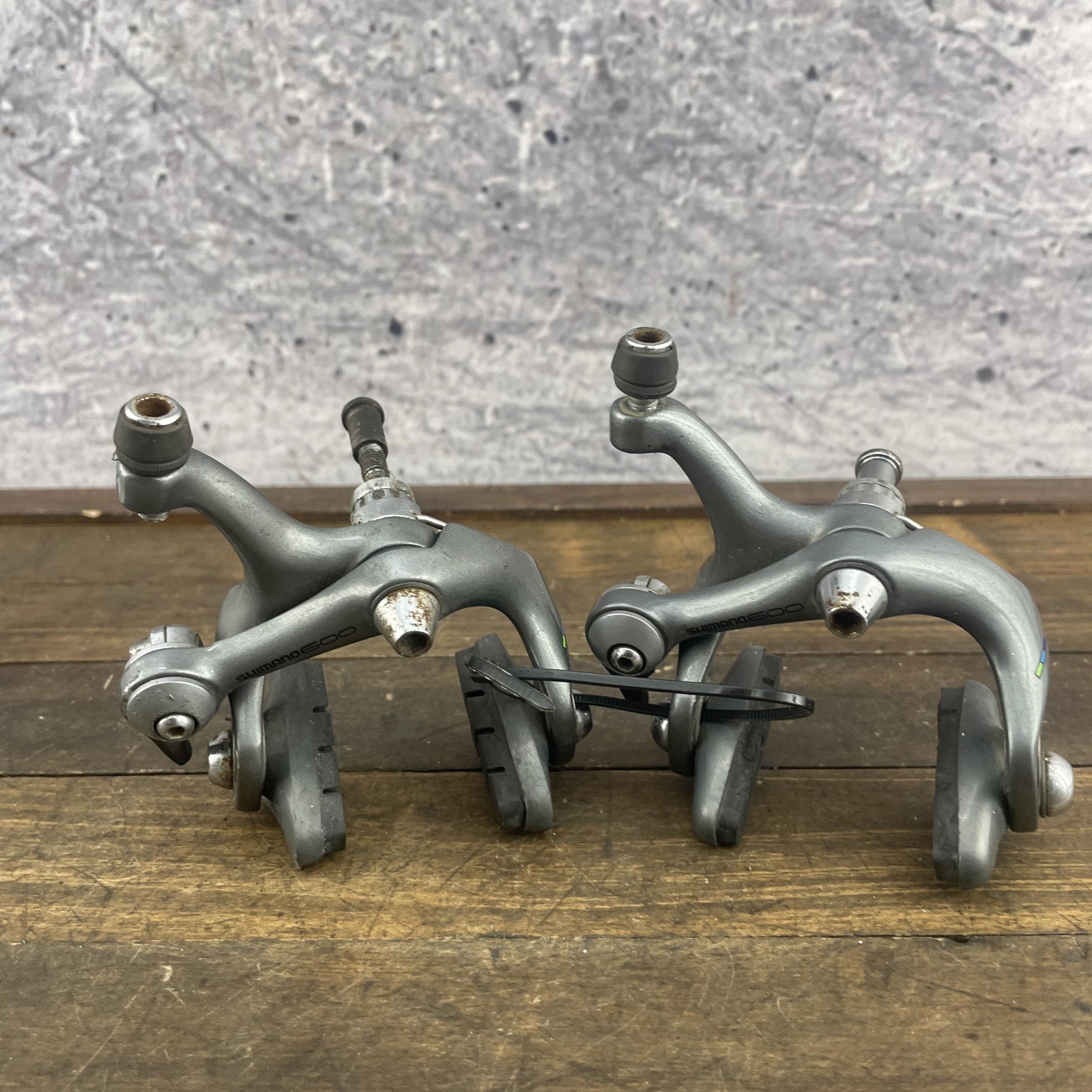 Vintage Shimano 600 BR-6400 Brake Calipers Pair Road Bike Japan SLR 49 VIA 90s