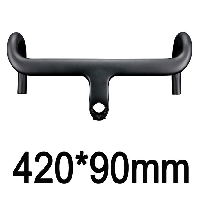 400/420/480mm Carbon Fiber Road Bike Integrated Handlebar Bicycle Drop Bar