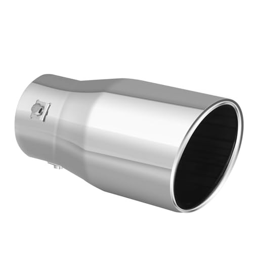 Exhaust Tip, 2-2.75 inch inlet adjustable, Fit 2»/2.25»/2.5»/2.75» Sliver