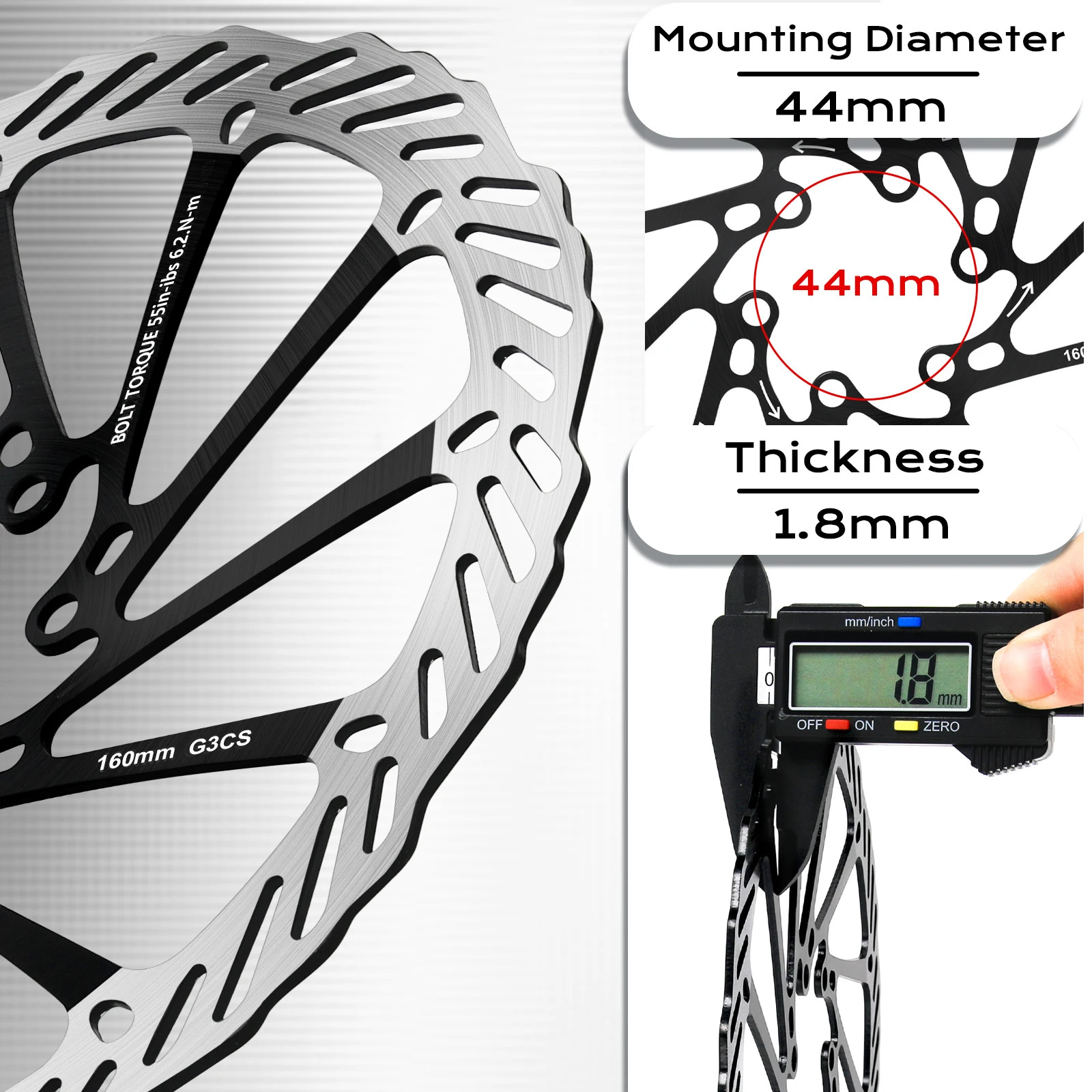 Rotor Mtb 160MM 180MM 203MM G3CS Durable Bike Hydraulic Brakes Rotor High Streng